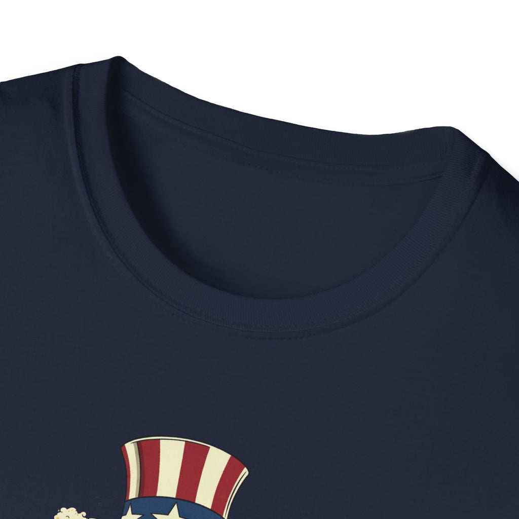 Uncle Sam Beer Graphic T-Shirt — Patriotic "America 250" Party Tee