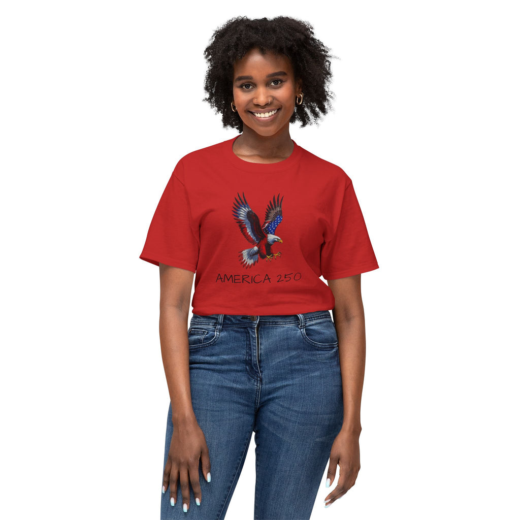 America 250 Eagle T-Shirt — Patriotic Bald Eagle Graphic