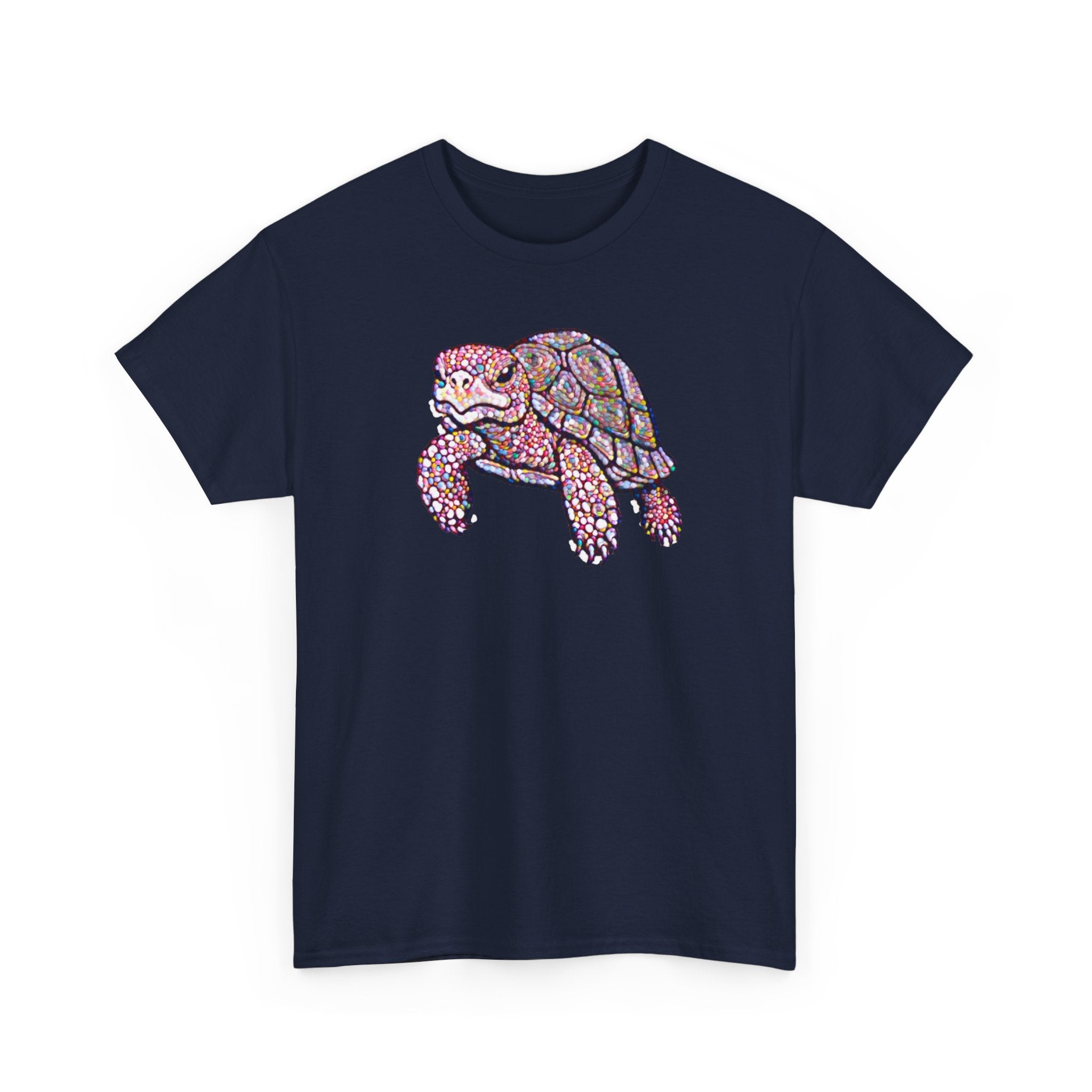 Turtle Graphic Tee — Colorful Mosaic Sea Turtle T‑Shirt