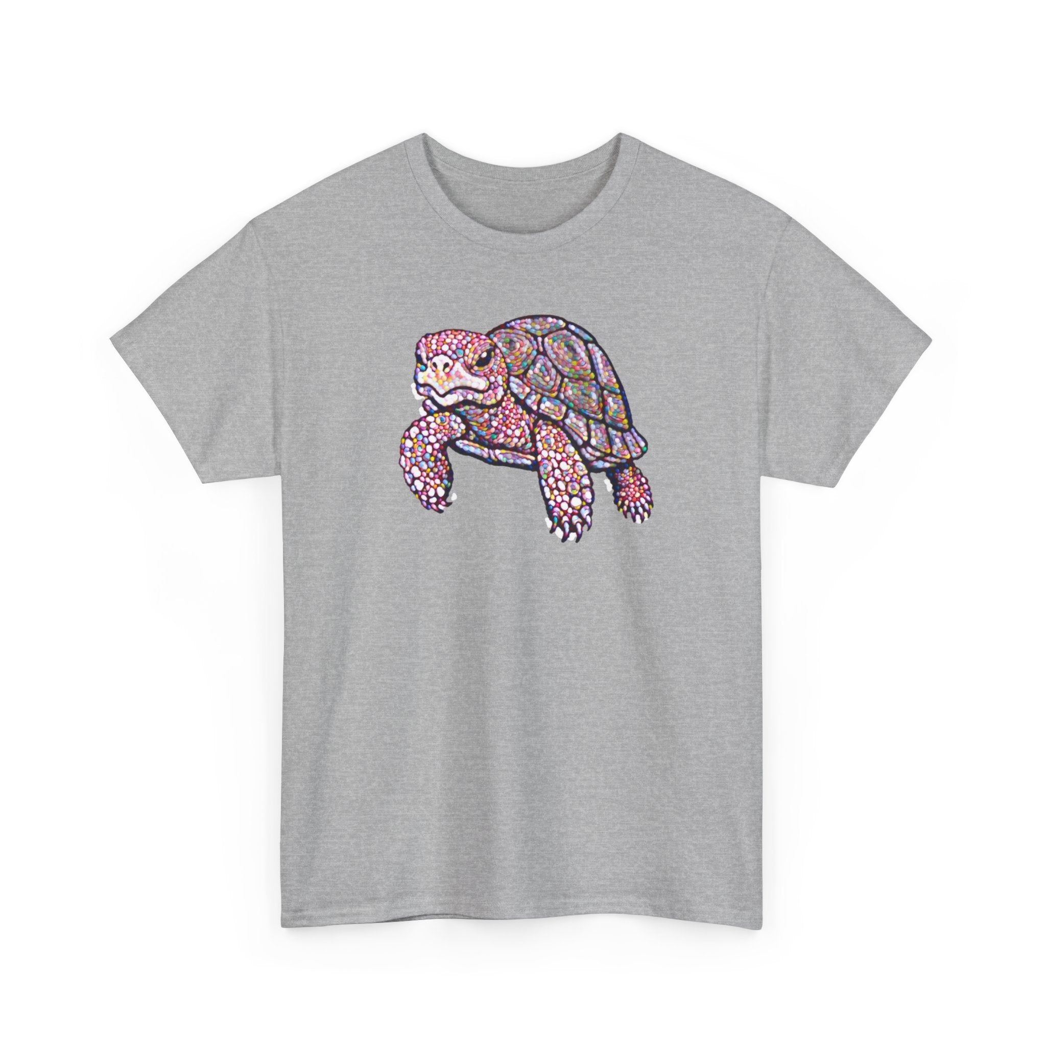 Turtle Graphic Tee — Colorful Mosaic Sea Turtle T‑Shirt