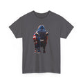 American Flag Buffalo T-Shirt — Patriotic Bison Tee for 4th of July