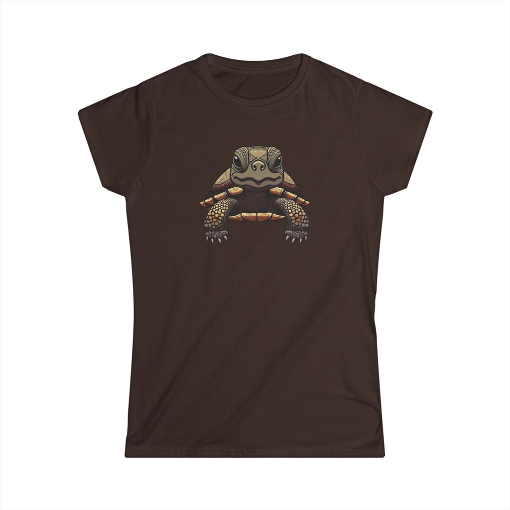 Turtle Graphic Tee — Cute Realistic Turtle Illustration Women's T‑Shirt