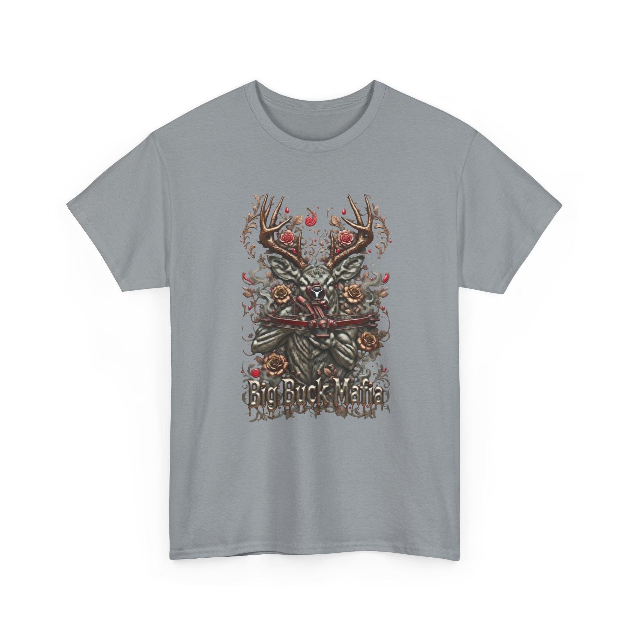 T-Shirt — Big Buck Mafia Skull & Antlers Hunting Tee
