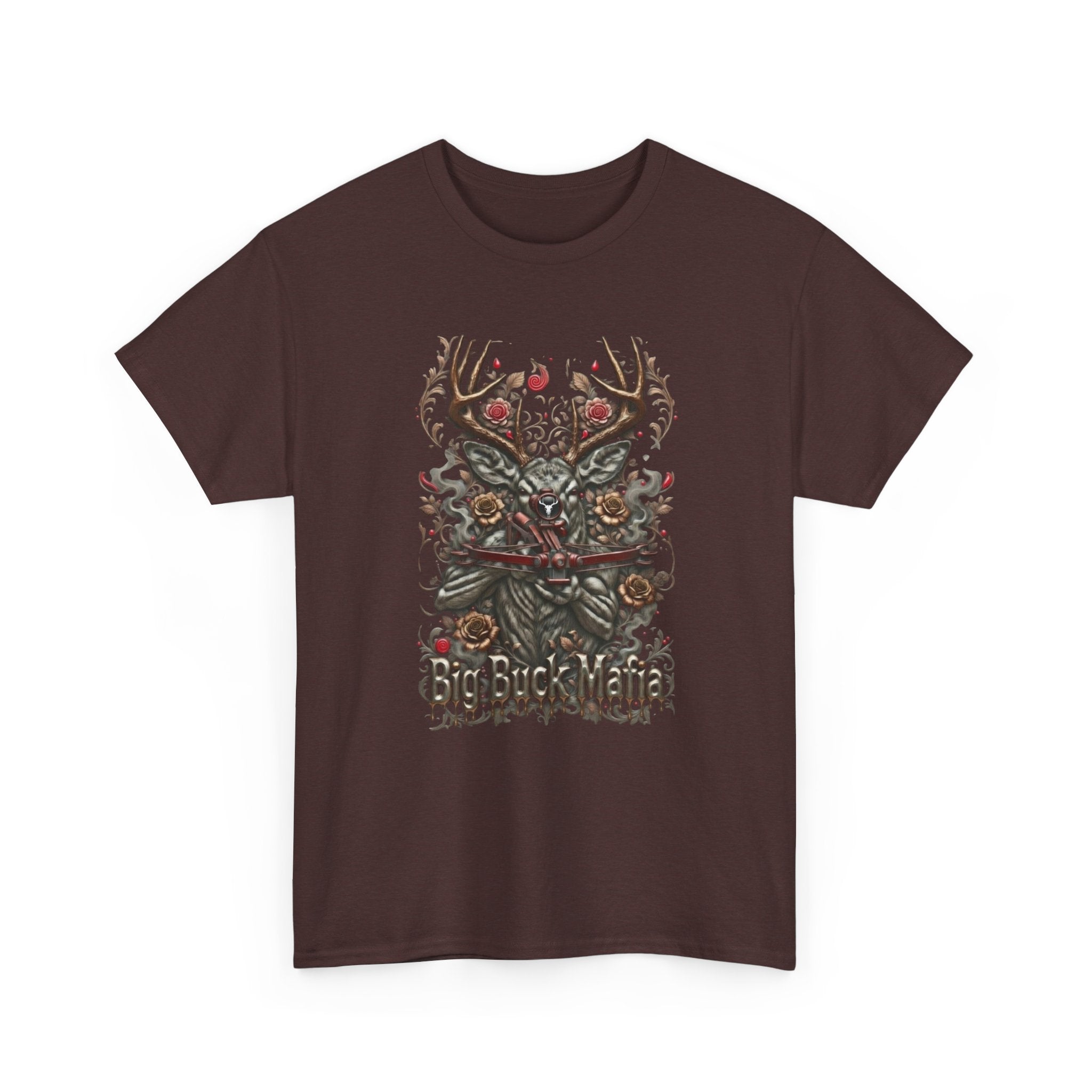 T-Shirt — Big Buck Mafia Skull & Antlers Hunting Tee