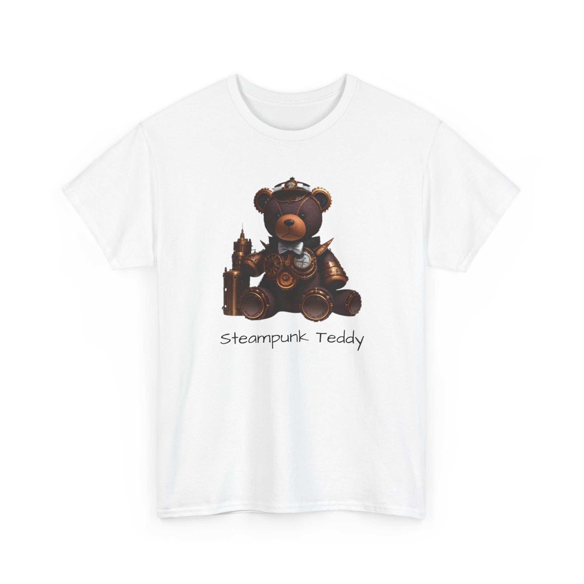Steampunk Teddy T-Shirt — Vintage Mechanical Bear Tee