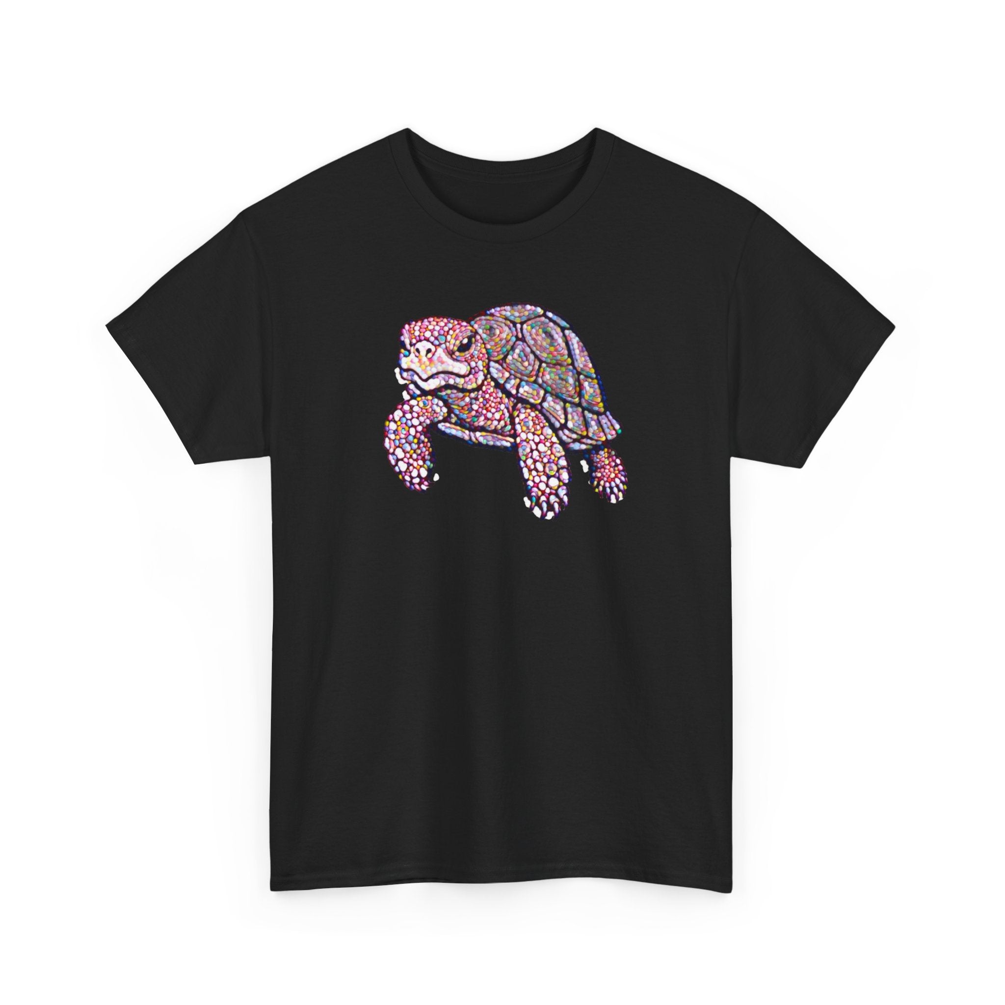 Turtle Graphic Tee — Colorful Mosaic Sea Turtle T‑Shirt