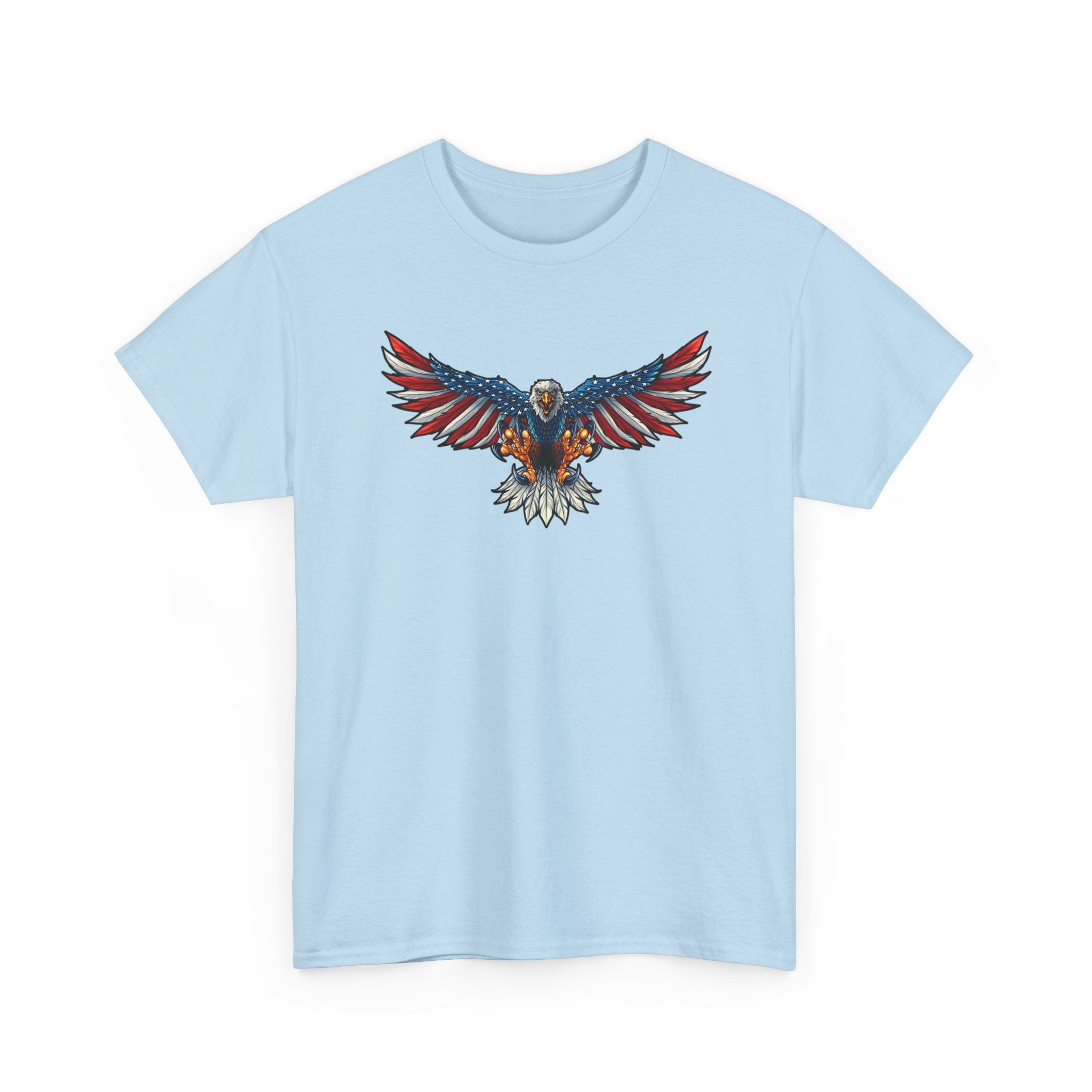 Patriotic Eagle Graphic Tee – Vintage Red, White & Blue Bald Eagle T-Shirt