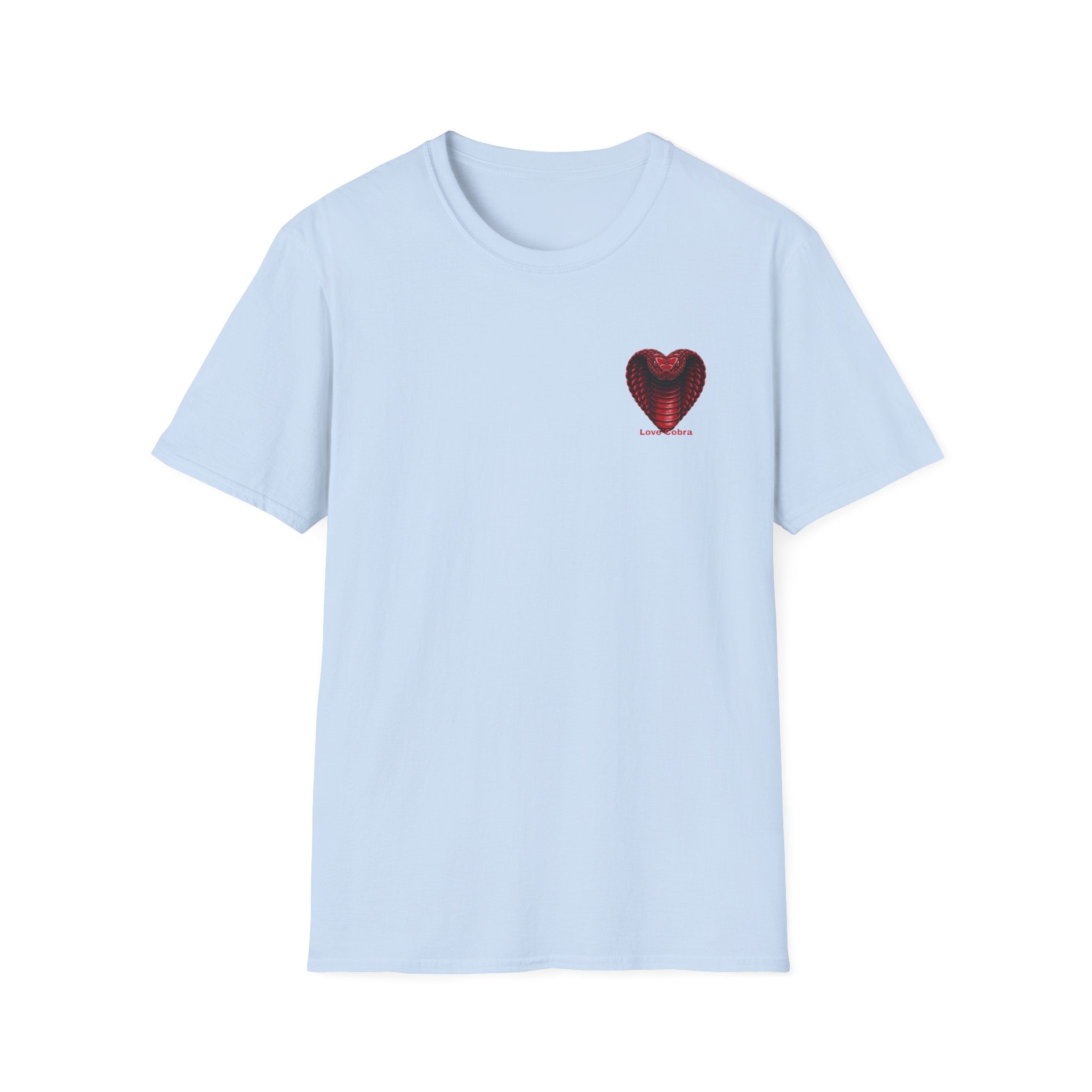 Heart Cobra T‑Shirt — 'Love Bites' Snake Heart Graphic Tee