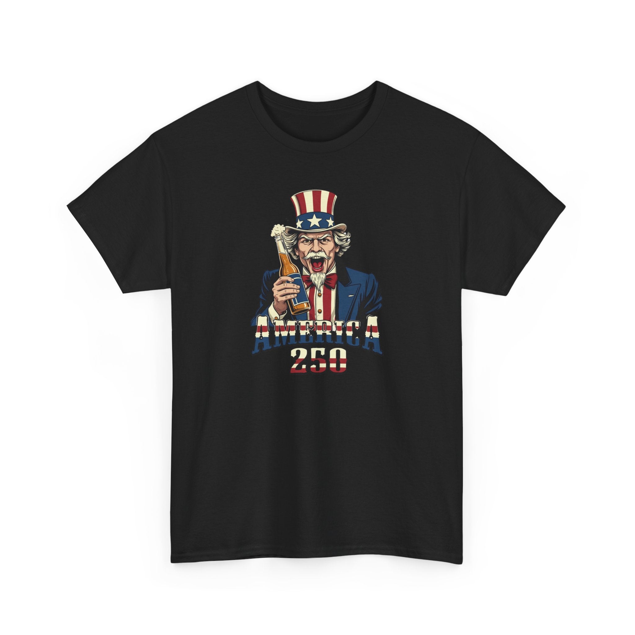 America 250 T-Shirt — Uncle Sam Patriotic July 4th Tee