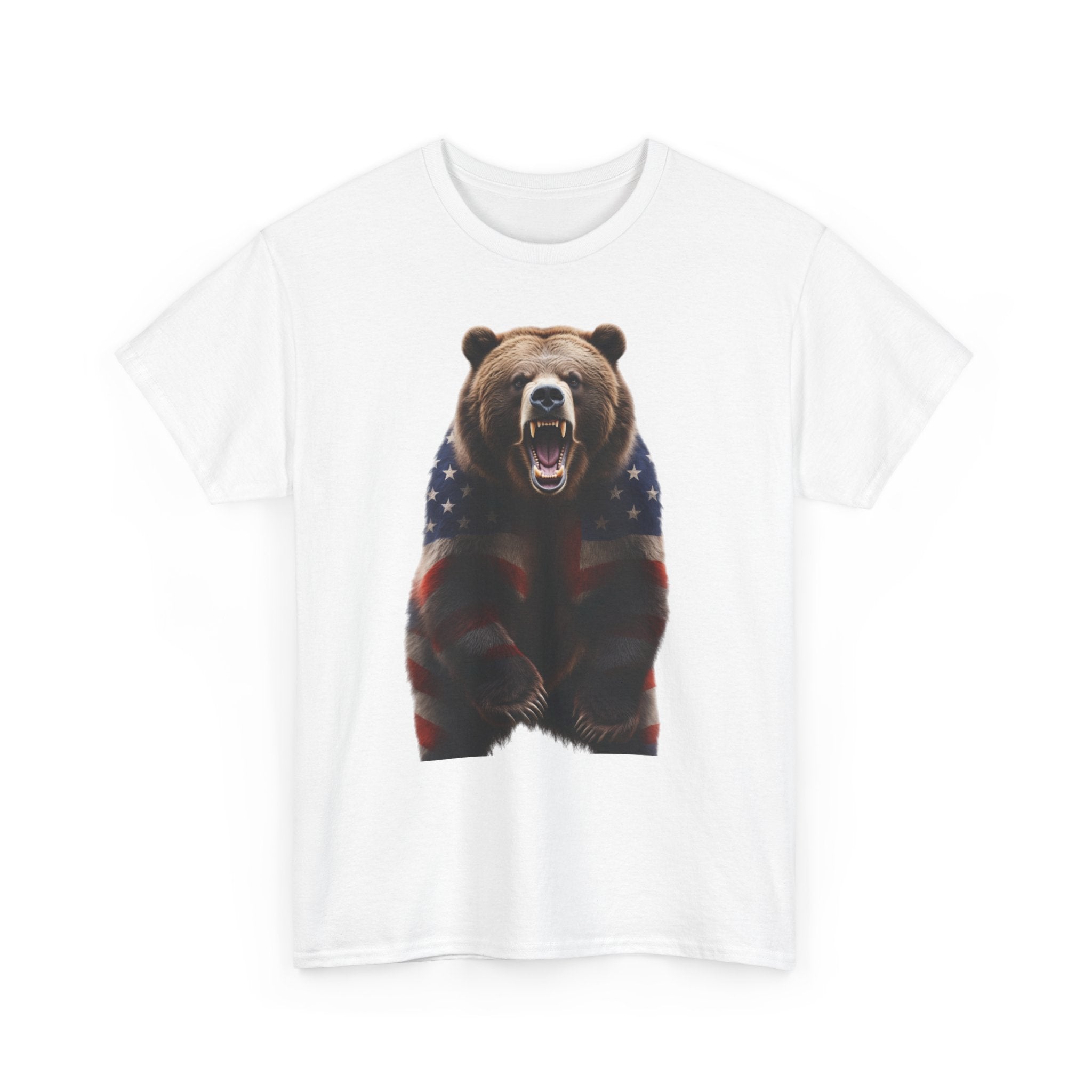 Patriotic Roaring Bear T-Shirt