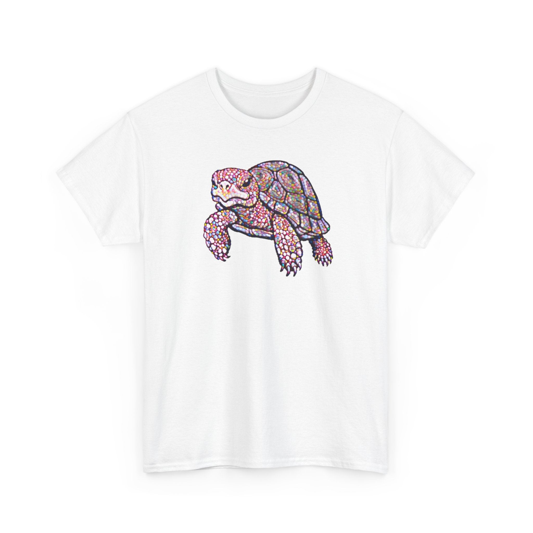 Turtle Graphic Tee — Colorful Mosaic Sea Turtle T‑Shirt