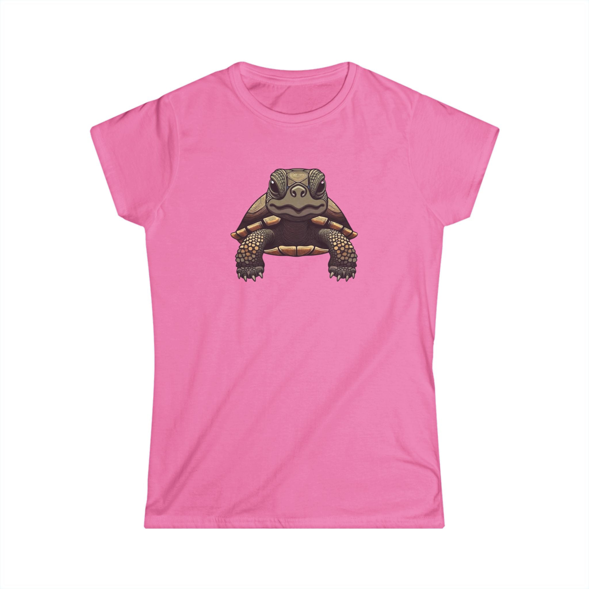 Turtle Graphic Tee — Cute Realistic Turtle Illustration Women's T‑Shirt