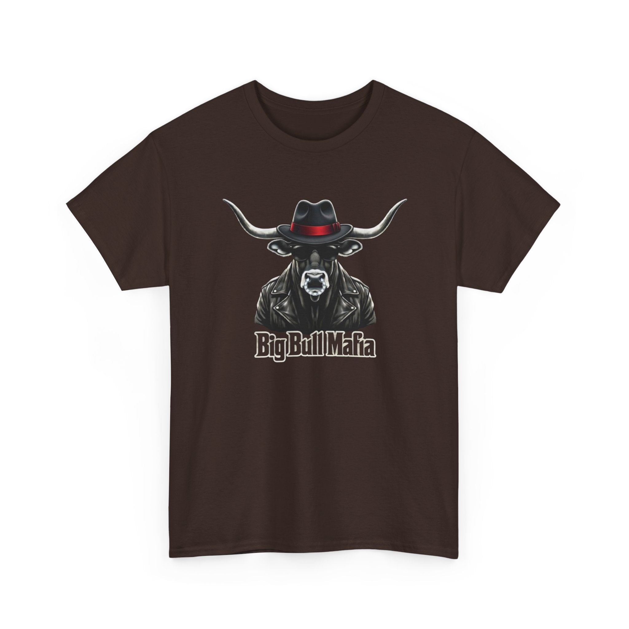 Big Bull Mafia Graphic Tee — Western Cowboy Bull T-Shirt