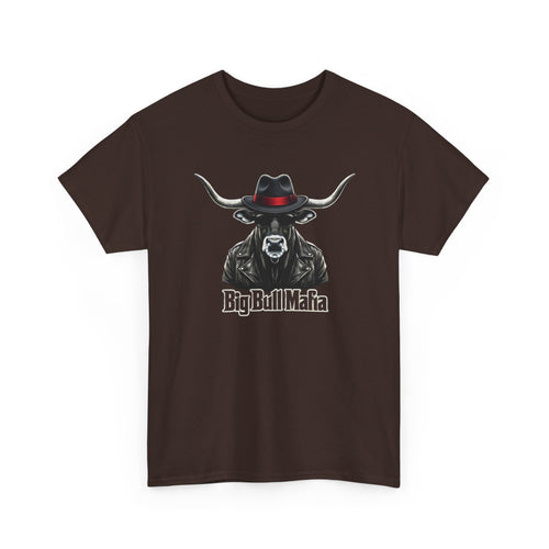 Big Bull Mafia Graphic Tee — Western Cowboy Bull T-Shirt