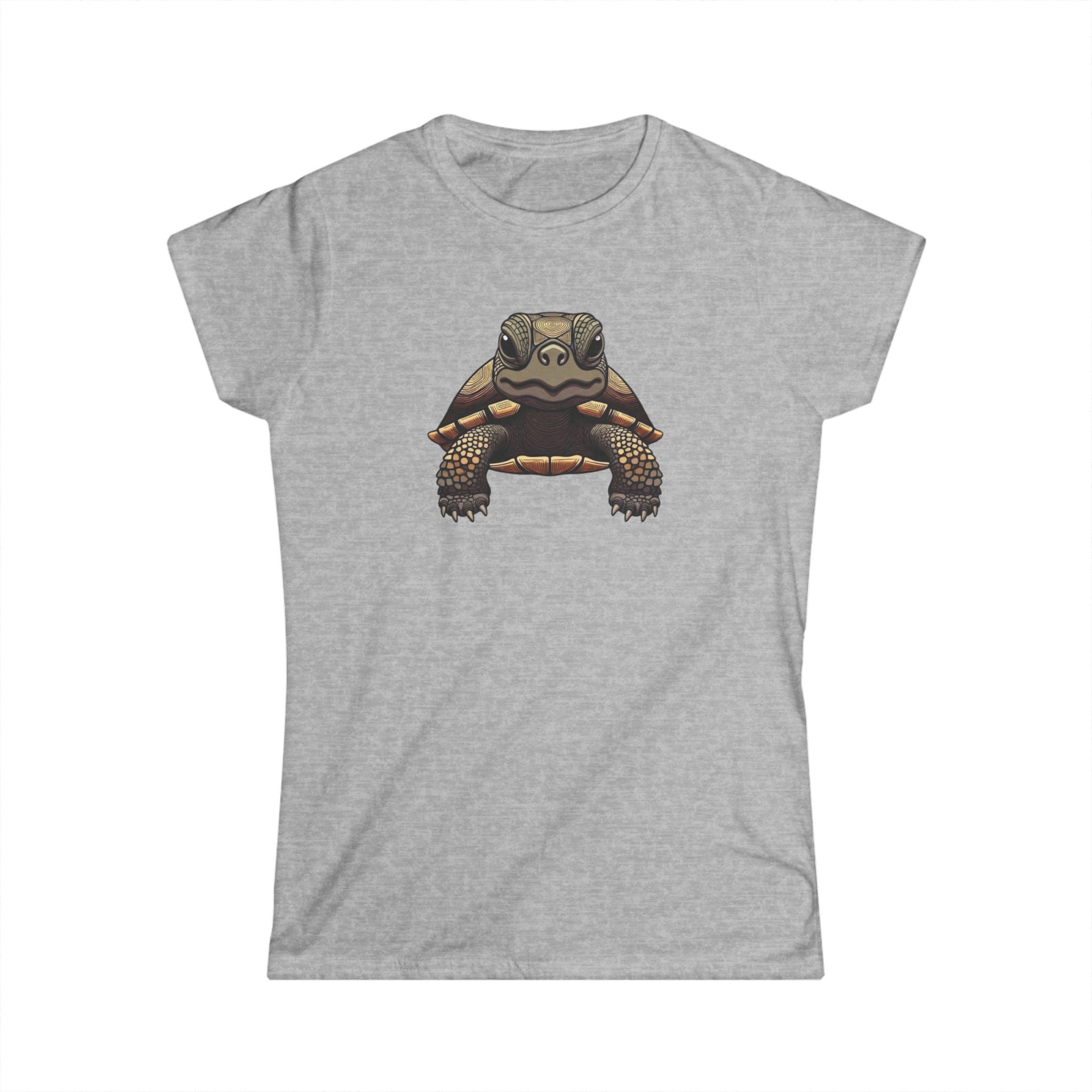 Turtle Graphic Tee — Cute Realistic Turtle Illustration Women's T‑Shirt