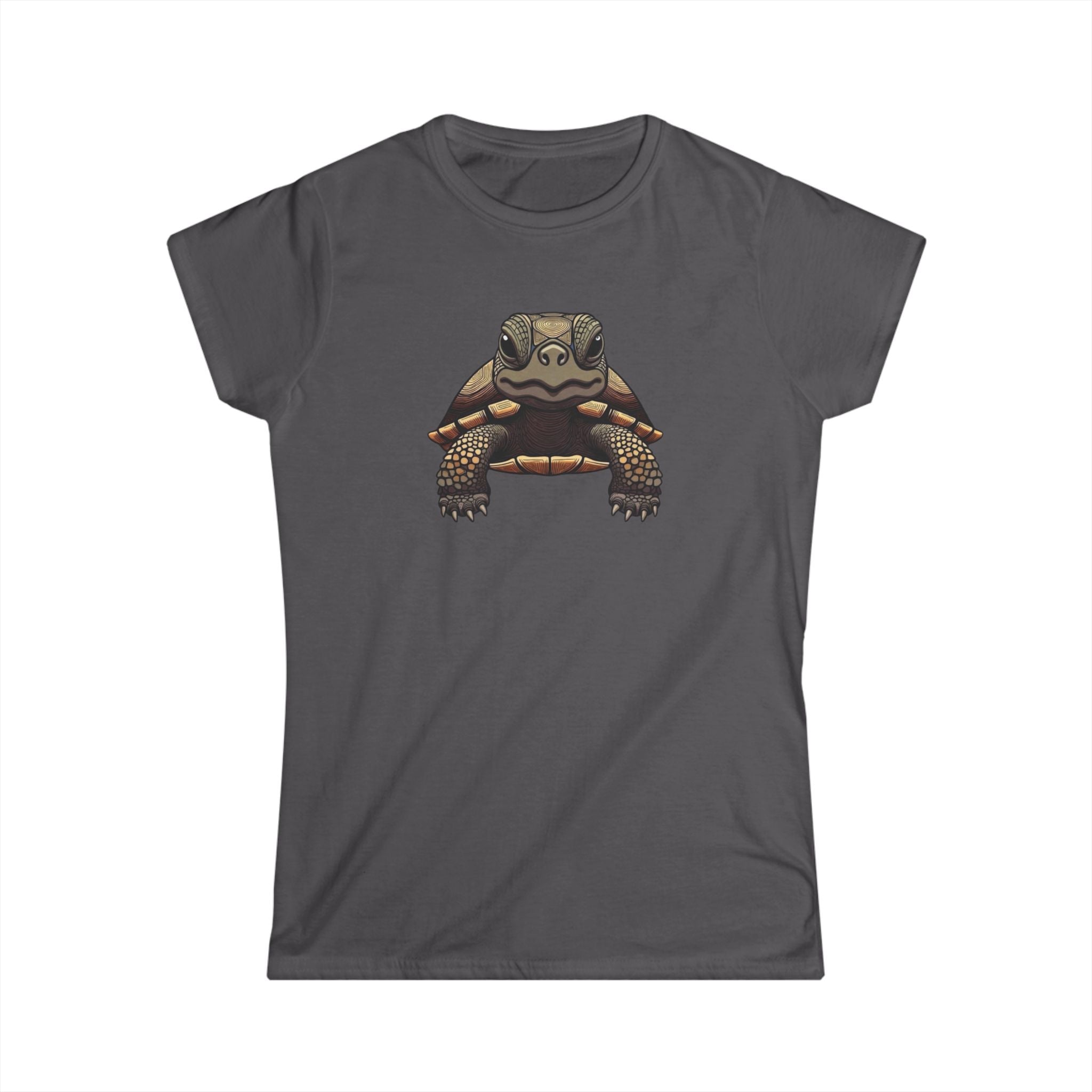 Turtle Graphic Tee — Cute Realistic Turtle Illustration Women's T‑Shirt