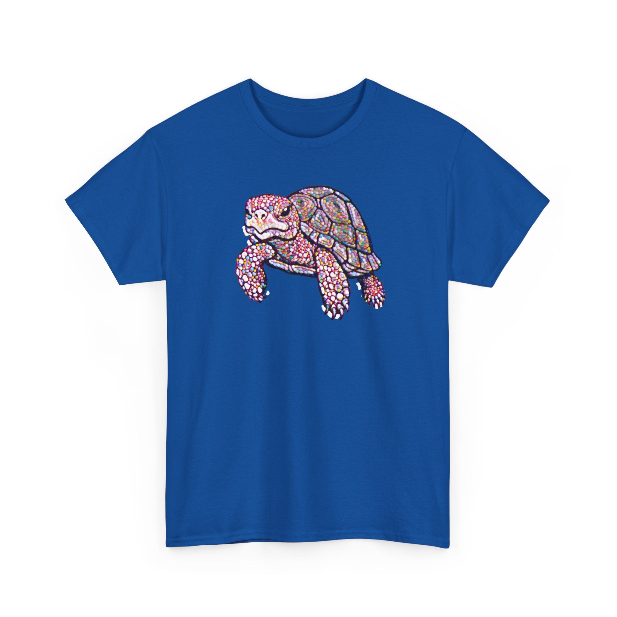 Turtle Graphic Tee — Colorful Mosaic Sea Turtle T‑Shirt