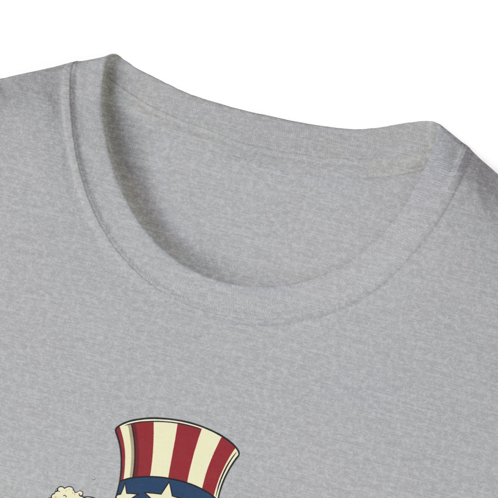 Uncle Sam Beer Graphic T-Shirt — Patriotic "America 250" Party Tee