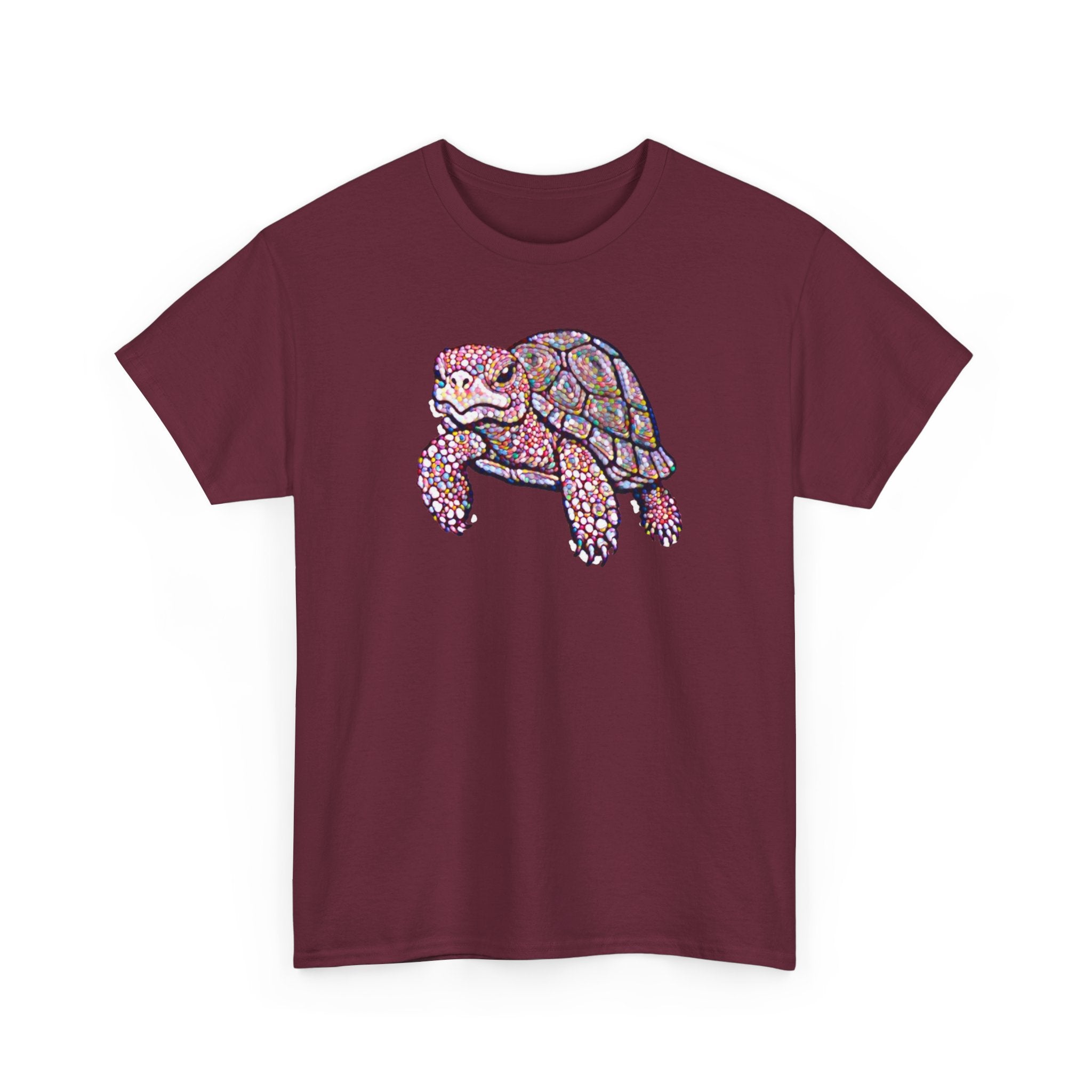 Turtle Graphic Tee — Colorful Mosaic Sea Turtle T‑Shirt